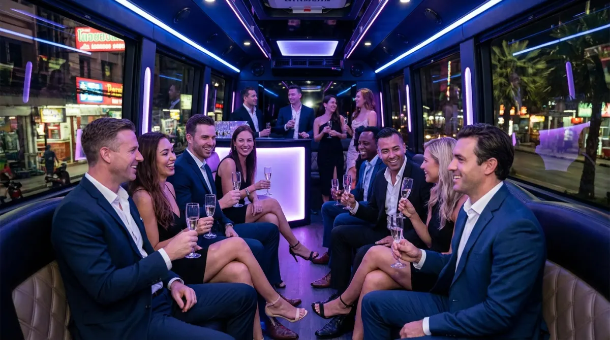 pattaya hens party bus