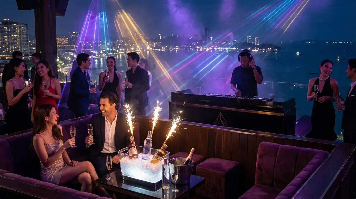 pattaya hens rooftop party