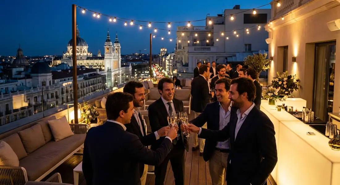 Madrid Bachelor Rooftop Party