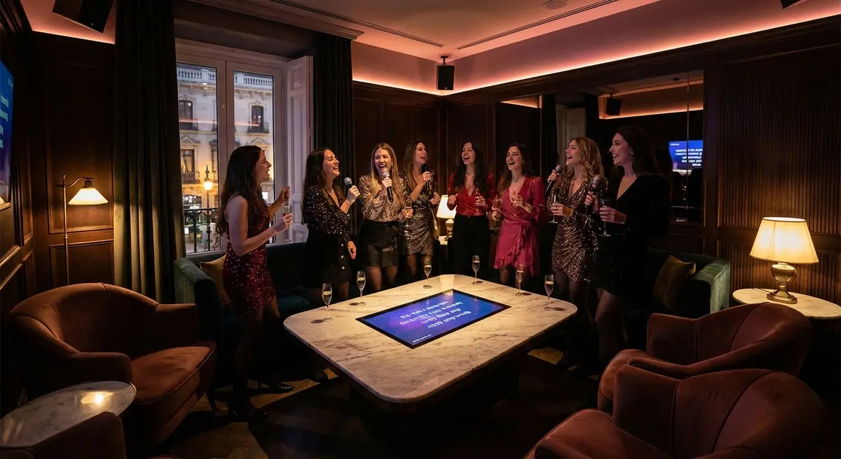 Madrid Bachelorette Karaoke (KTV)