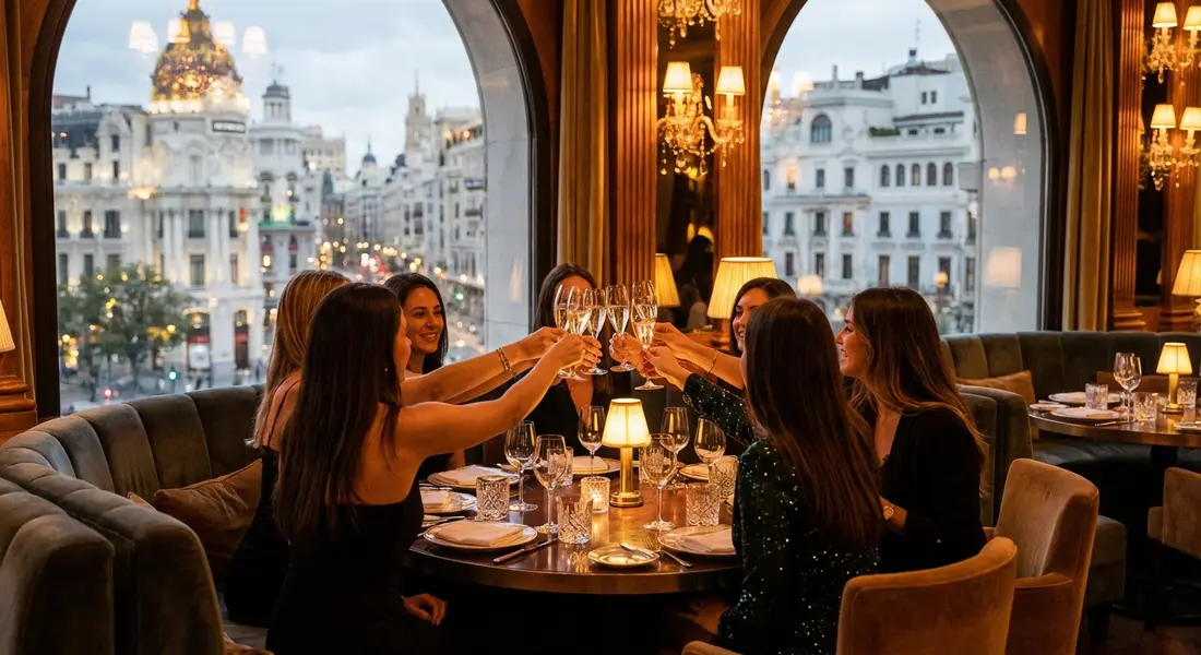 Madrid Bachelorette Models Dinner & Nightclub Party