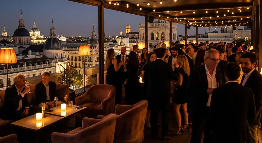 Madrid Mixed Group Rooftop Clubs