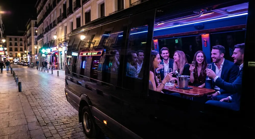 Madrid Mixed Group Party Bus
