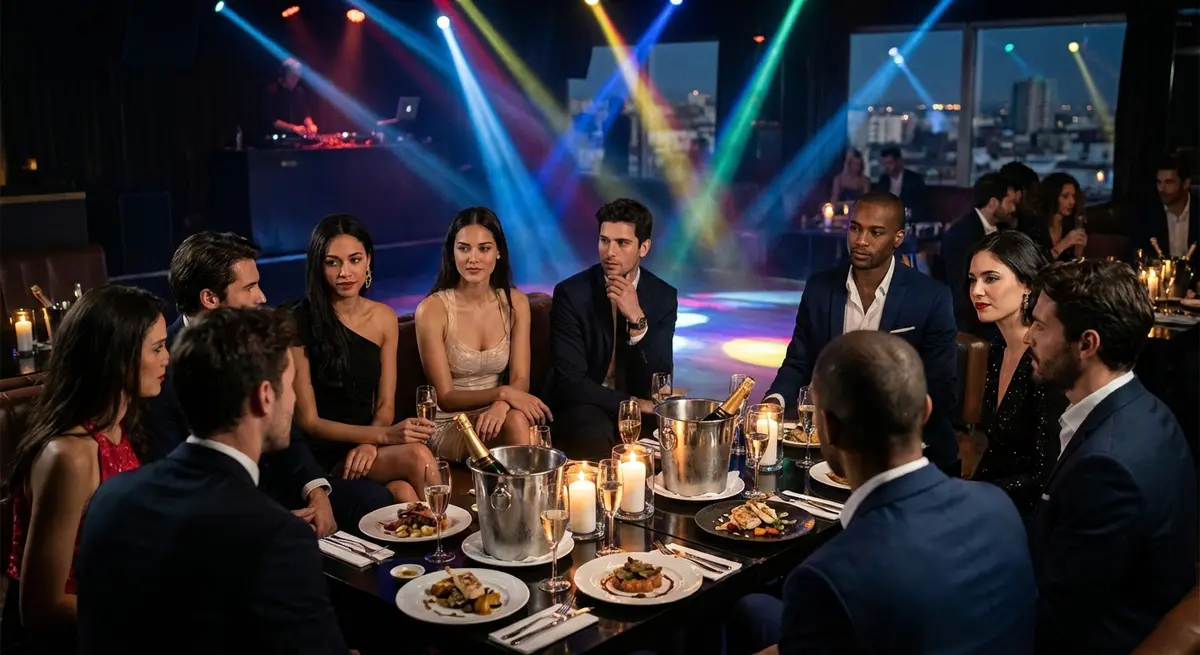 Madrid Mixed Group Models Dinner & Nightclub Party