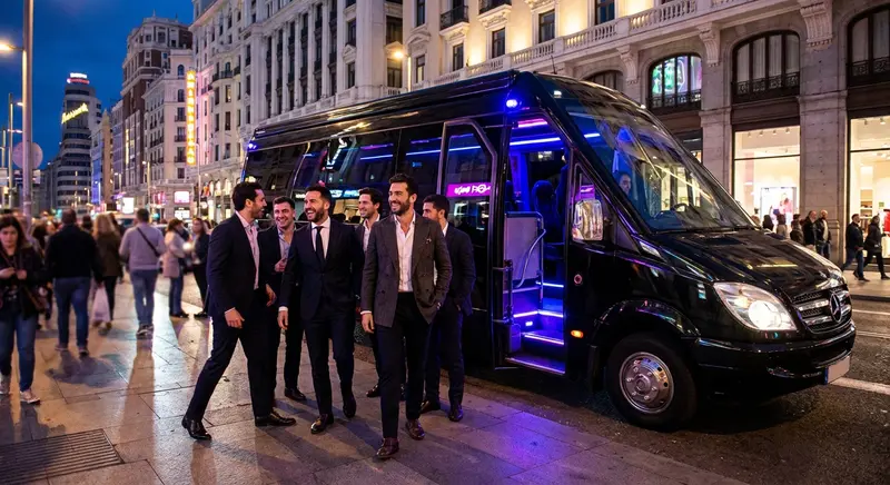 Madrid Bachelor Party Bus